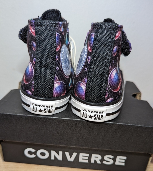 Converse Chuck Taylor All Star Hi Sneaker Black Bubbles Size 6 Infant. - Picture 5 of 11